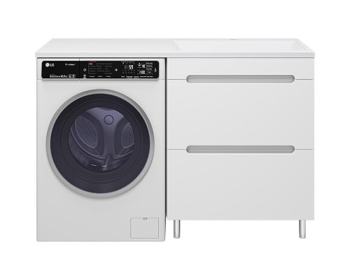 Тумба под раковину Misty Байкал 130 Э-Бай06070-022Я Белая