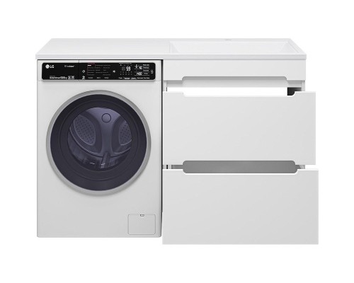 Тумба под раковину Misty Байкал 130 Э-Бай06070-022Я Белая