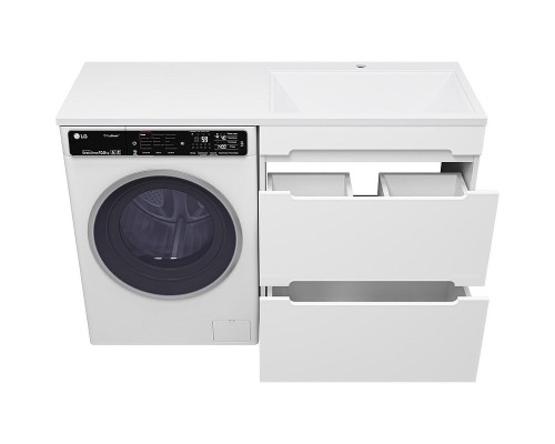 Тумба под раковину Misty Байкал 130 Э-Бай06070-022Я Белая