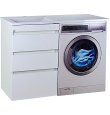 Тумба с раковиной Misty Фостер 120 L УТ000008234 Белая