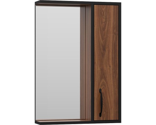 Зеркало со шкафом Misty Кедр 50 R П-Кед04050-011П Орех Черное