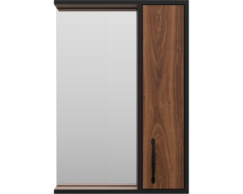 Зеркало со шкафом Misty Кедр 50 R П-Кед04050-011П Орех Черное