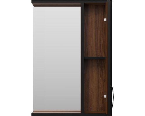 Зеркало со шкафом Misty Кедр 50 R П-Кед04050-011П Орех Черное