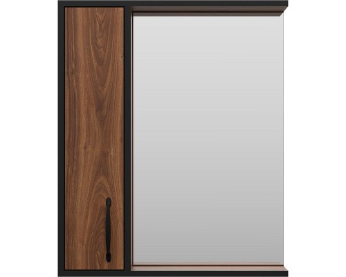 Зеркало со шкафом Misty Кедр 60 L П-Кед04060-011Л Орех Черное