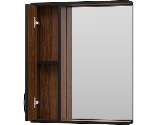 Зеркало со шкафом Misty Кедр 60 L П-Кед04060-011Л Орех Черное