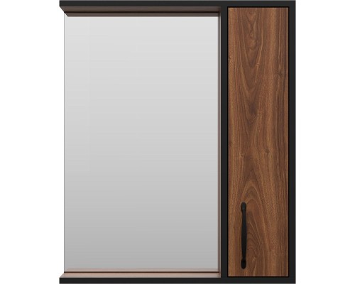 Зеркало со шкафом Misty Кедр 60 R П-Кед04060-011П Орех Черное