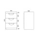 Тумба с раковиной Misty Куба 120 L УТ000001718 Белая