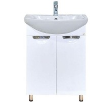 Тумба с раковиной Misty Лаванда 50 УТ000000084 Белая