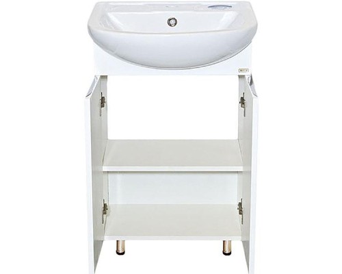 Тумба с раковиной Misty Лаванда 50 УТ000000084 Белая