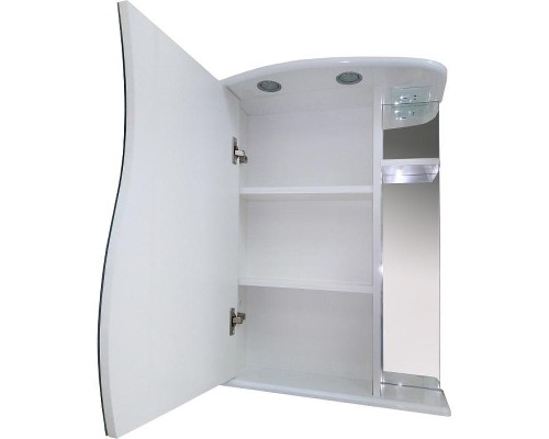 Зеркальный шкаф Misty Лиана 60 L Э-Лиа02060-01СвЛ с подсветкой Белый