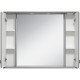 Зеркало со шкафом Misty Лувр 105 П-Лвр03105-1504 с подсветкой Серое