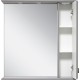 Зеркало со шкафом Misty Лувр 65 R П-Лвр03065-1504П с подсветкой Серое