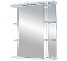 Зеркальный шкаф Misty Магнолия 55 L Э-Маг04055-01СвЛ с подсветкой Белый