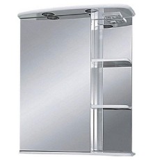 Зеркальный шкаф Misty Магнолия 60 L Э-Маг04060-01СвЛ с подсветкой Белое