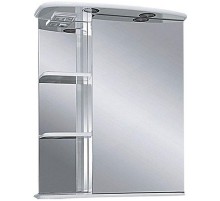 Зеркальный шкаф Misty Магнолия 60 R Э-Маг04060-01СвП с подсветкой Белое