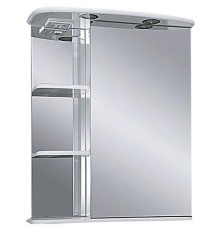 Зеркальный шкаф Misty Магнолия 60 R Э-Маг04060-01СвП с подсветкой Белое