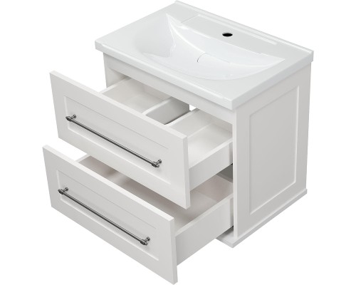 Тумба с раковиной Misty Марта 60 УТ000013427 подвесная Белая