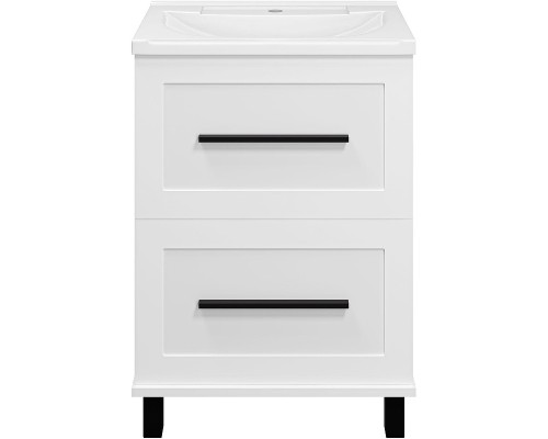 Тумба с раковиной Misty Модерн 60 УТ000024615 Белая матовая