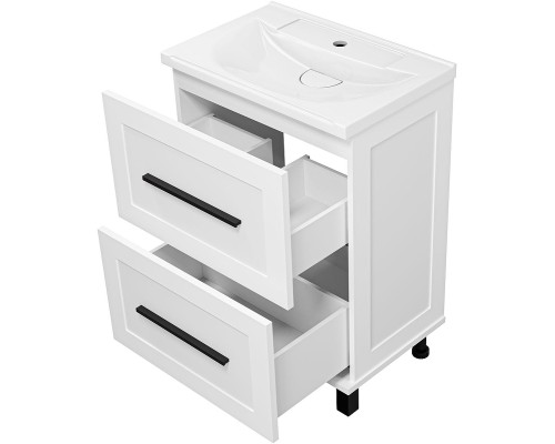 Тумба с раковиной Misty Модерн 60 УТ000024615 Белая матовая