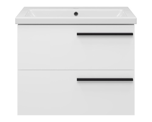 Тумба с раковиной Misty Ненси 70 УТ000022057 подвесная Белая матовая