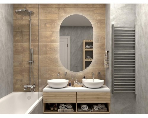 Зеркало Misty Титавин 70 ТИТ-02-70/120-14 с подсветкой с бесконтактным выключателем и подогревом