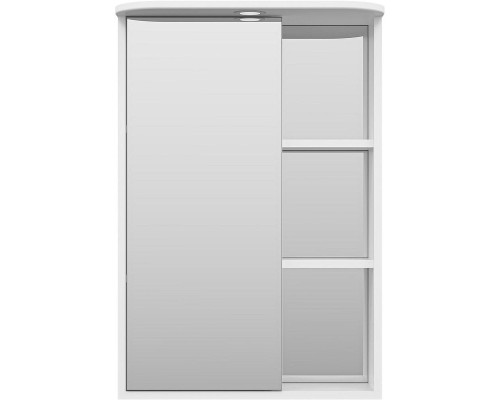 Зеркальный шкаф Misty Венера 55 L П-Внр04055-01СвЛ с подсветкой Белый