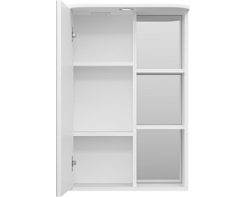 Зеркальный шкаф Misty Венера 55 L П-Внр04055-01СвЛ с подсветкой Белый