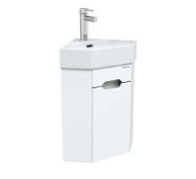 Тумба под раковину Onika Айленд 35 R 103502 подвесная, угловая цвет Белый