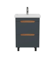 Тумба под раковину Onika Айленд 50 105042 цвет Дуб крафт золотой Графит