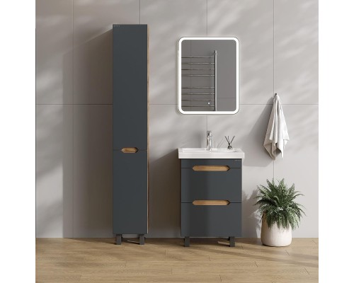 Тумба под раковину Onika Айленд 60 106164 цвет Дуб крафт золотой Графит