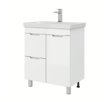 Тумба под раковину Onika Айленд 70 107062 с бельевой корзиной цвет Белый