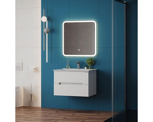 Тумба под раковину Onika Айленд 70 107063 подвесная цвет Белый