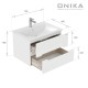 Тумба под раковину Onika Айленд 70 107063 подвесная цвет Белый