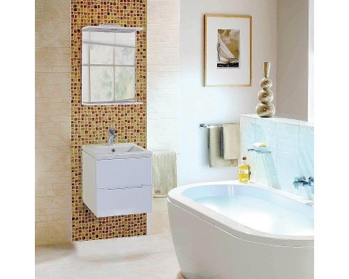 Тумба под раковину Onika Айленд 50.13 105021 подвесная Белая