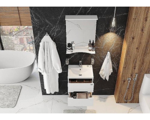 Тумба под раковину Onika Айленд 50.13 105021 подвесная Белая