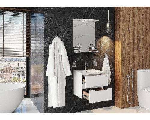 Тумба под раковину Onika Айленд 50.13 105021 подвесная Белая