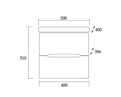 Тумба под раковину Onika Айленд 50.13 105021 подвесная Белая