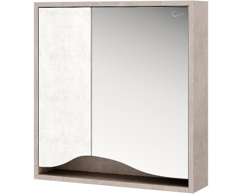 Зеркальный шкаф Onika Брендон 60.00 206084 Камень светлый Бетон крем
