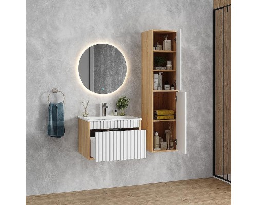 Шкаф пенал Onika Дайлер 35 403568 подвесной Белый Дуб сонома