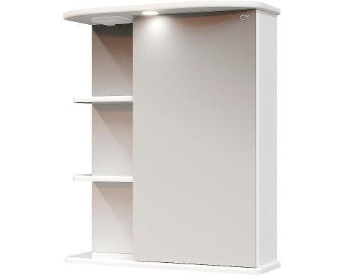 Зеркальный шкаф Onika Карина 55.01 R 205513 с подсветкой Белый