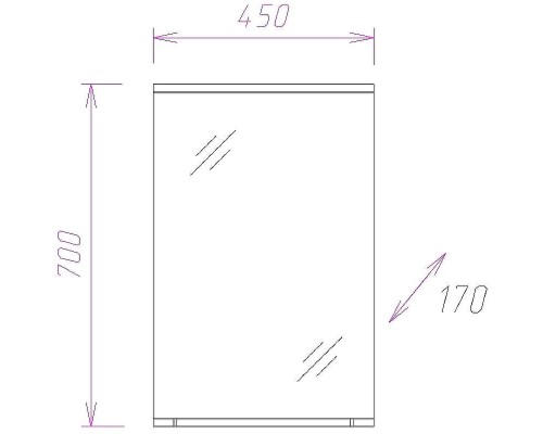 Зеркало Onika Коралл 45.01 204501 с подсветкой Белое