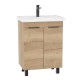 Тумба под раковину Onika Легран 60 106159 цвет Дуб галифакс