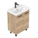 Тумба под раковину Onika Легран 60 106159 цвет Дуб галифакс