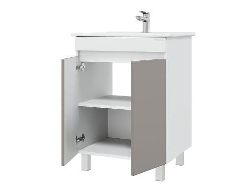 Тумба под раковину Onika Марви 60 106152 цвет Белый Мокко