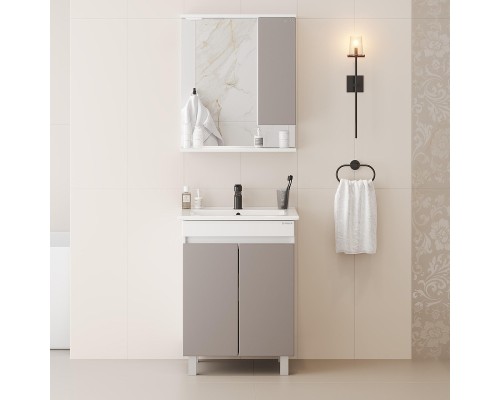 Тумба под раковину Onika Марви 60 106152 цвет Белый Мокко