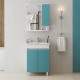 Тумба под раковину Onika Марви 60 106153 цвет Белый Бирюзовый
