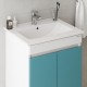 Тумба под раковину Onika Марви 60 106153 цвет Белый Бирюзовый