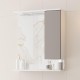 Зеркало со шкафом Onika Марви 60 R 206088 с подсветкой цвет Белый Мокко