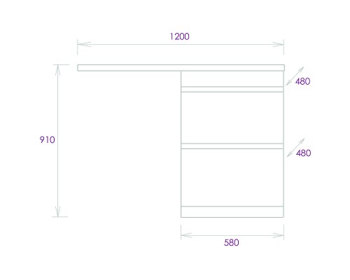 Тумба под раковину Onika Милтон 58 105801 цвет Белый