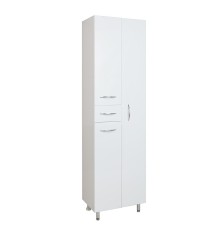 Шкаф пенал Onika Модерн 52 405209 с бельевой корзиной цвет Белый